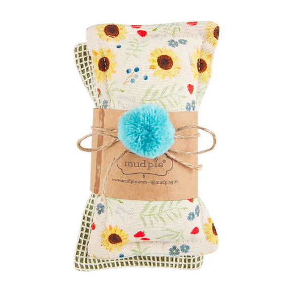 Sunflower Fabric Sponge Set