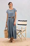 Chambray Skirt Set