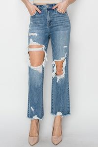 Risen high rise jeans