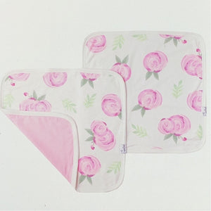 Copper pearl Grace burp cloth set (2)