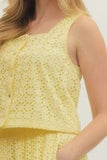 Lemon Lace Top
