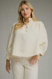 Claire Top in Cream plus