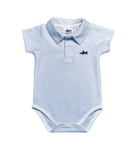 Saltwater Boys Blue Stripe Onesie