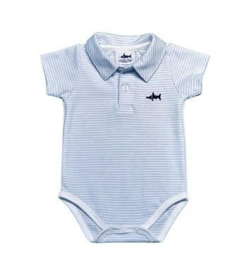 Saltwater Boys Blue Stripe Onesie