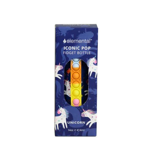 Unicorn fidget water bottle